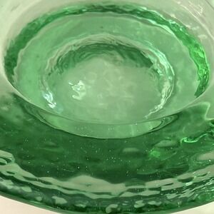 Fire & Light Recycled Glass Celery Green 7" Wine Bottle Coaster Candle Catchall